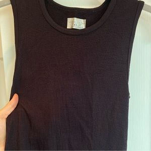 Waffle knit tank top in eggplant from Athleta